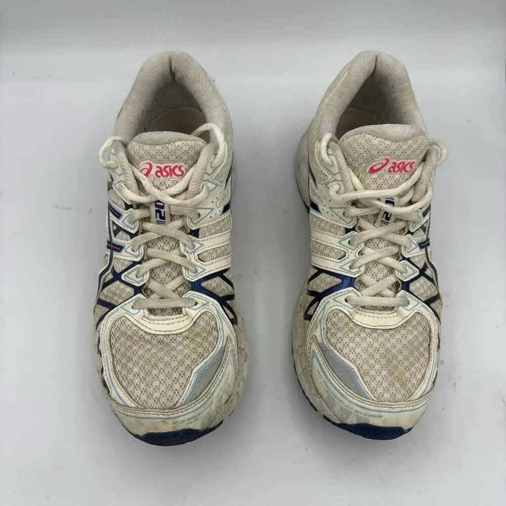 Asics Sneakers Mens Size 6.5 Sportstyle Gel-Kayano 20 Creme Deep Marine Running‎